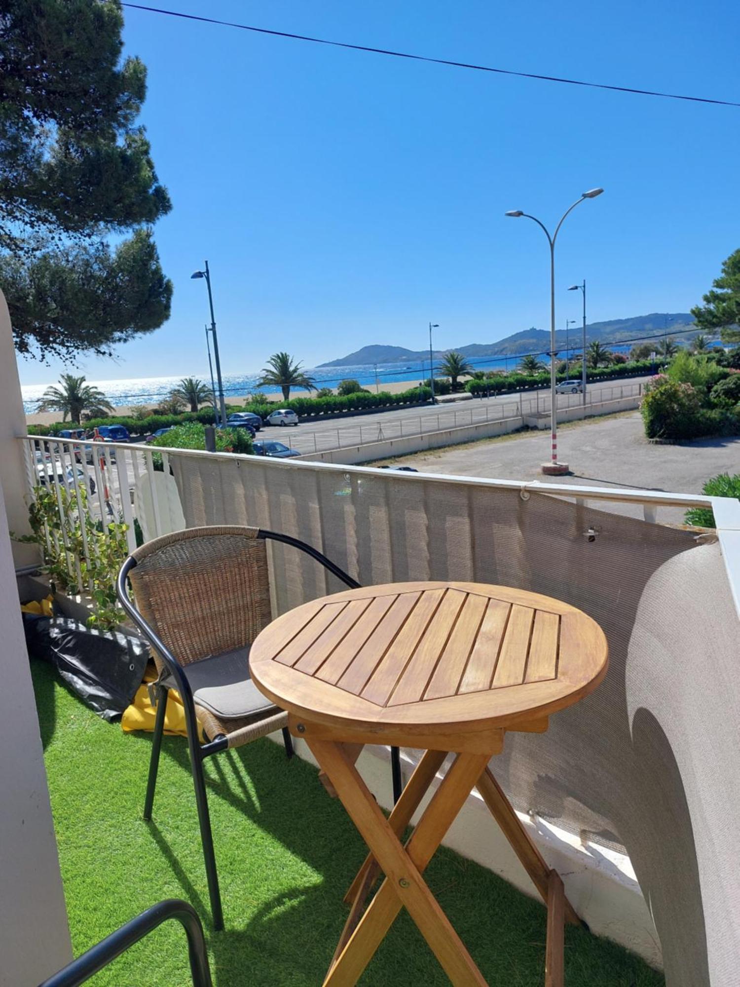 Sur La Plage, Super Studio Avec Vue Sur La Mer Plage d'Argeles Bagian luar foto